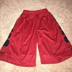 nike dri fit elite basketball shorts kids large